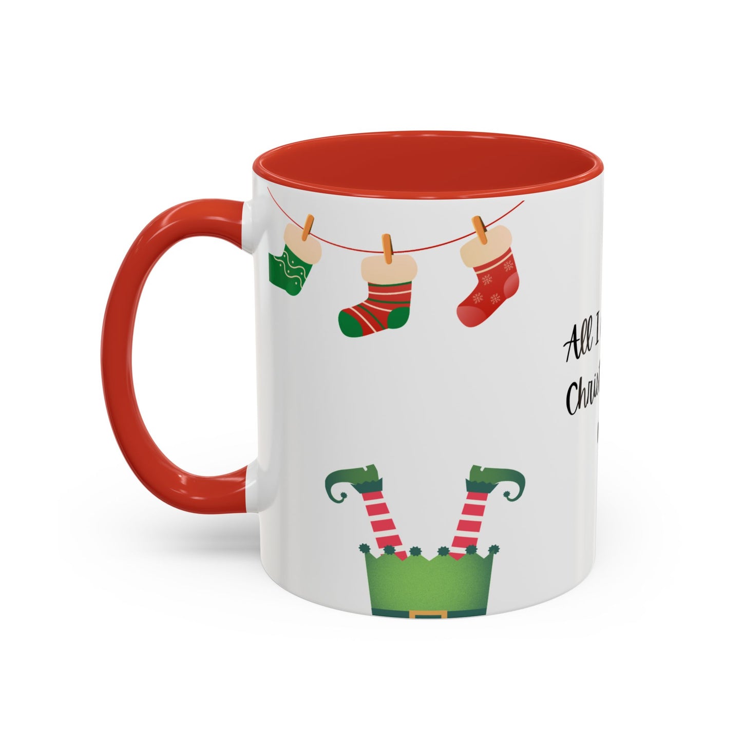 Christmas Nap Accent Coffee Mug - 11oz Holiday Gift for Coffee Lovers