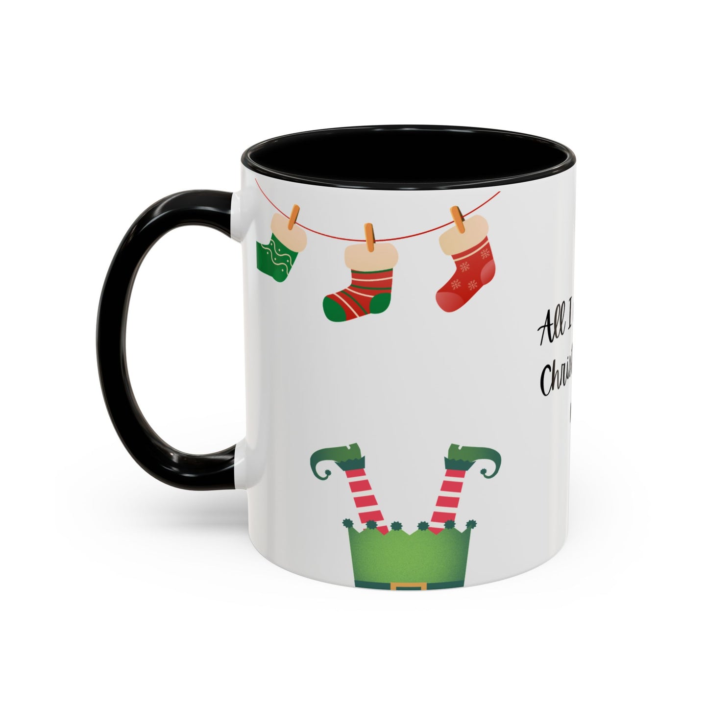 Christmas Nap Accent Coffee Mug - 11oz Holiday Gift for Coffee Lovers